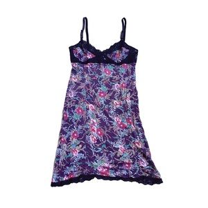 Free People purple floral slip dress